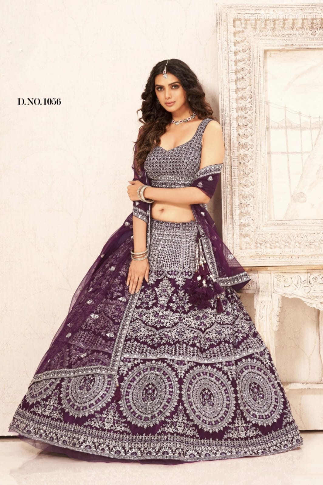 NAYAB BRIDAL WESTERN WEAR LEHENGA D.NO 1056