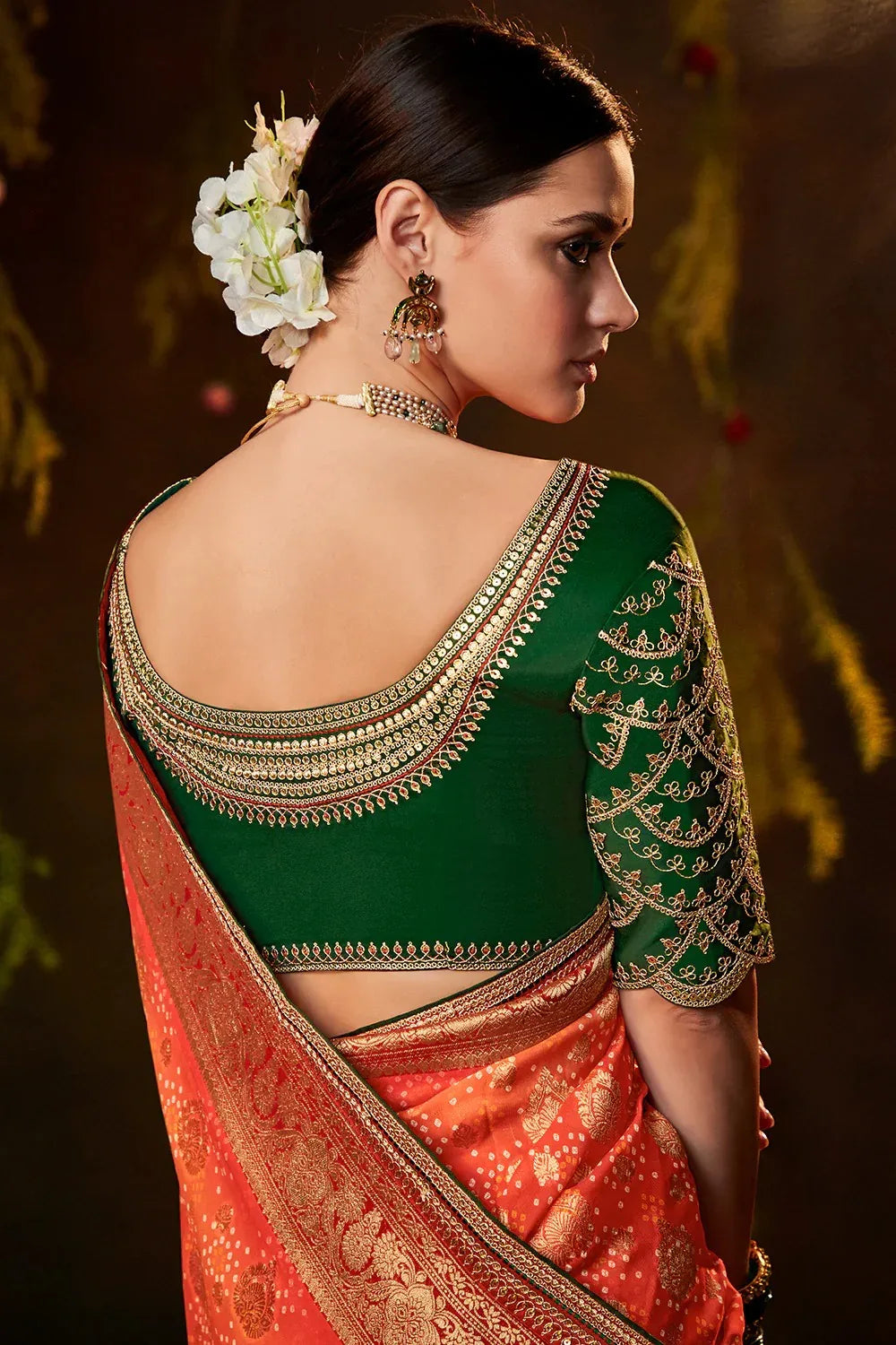 SINDHURI BANDHEJ EXCLUSIVE WEDDING SAREE D.NO 158 - Anant Tex Exports Pvt.Ltd.
