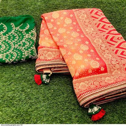 SINDHURI BANDHEJ EXCLUSIVE WEDDING SAREE D.NO 158 - Anant Tex Exports Pvt.Ltd.