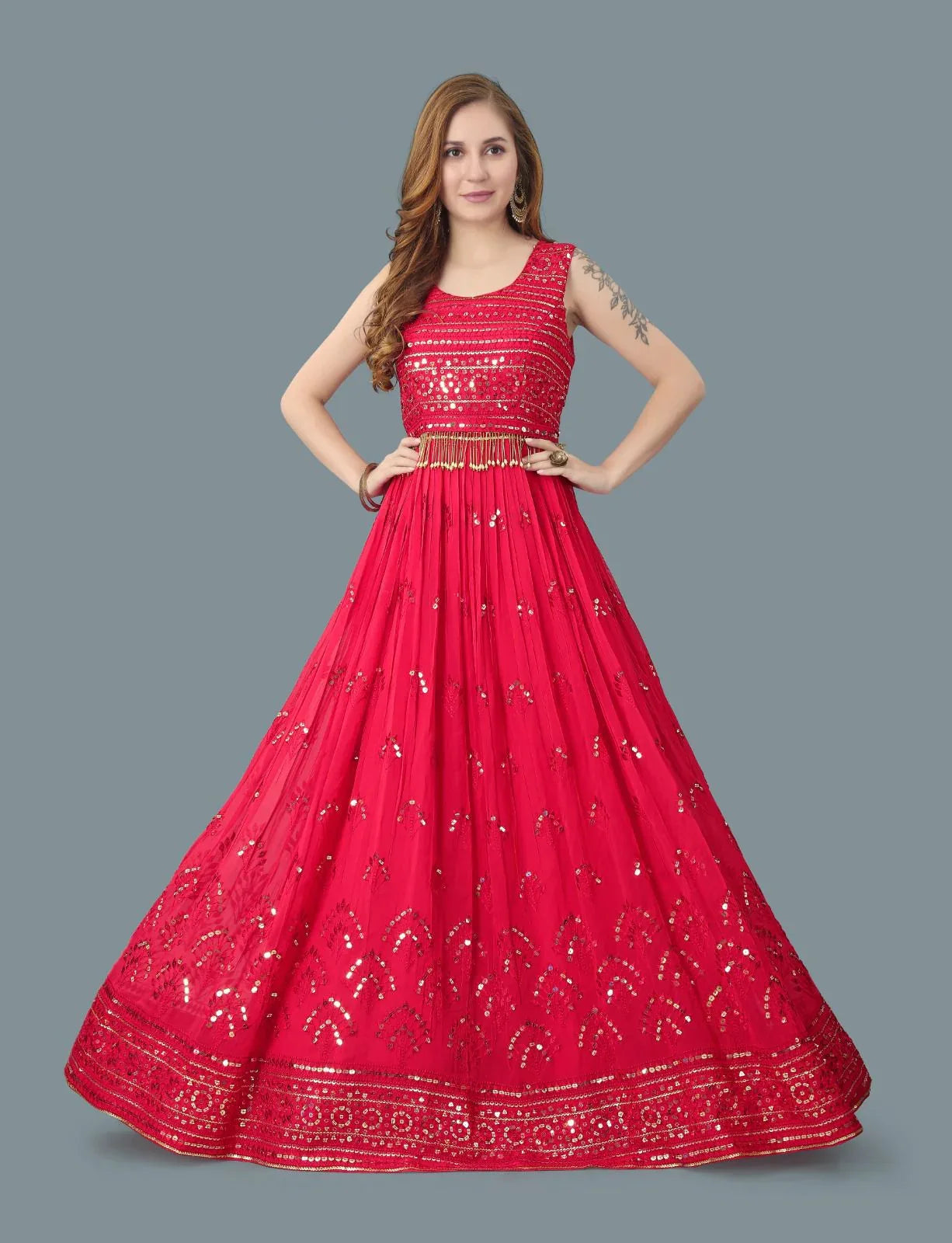 Kalpi Fancy Occasion Wear Gown D.No 9009 - Anant Exports