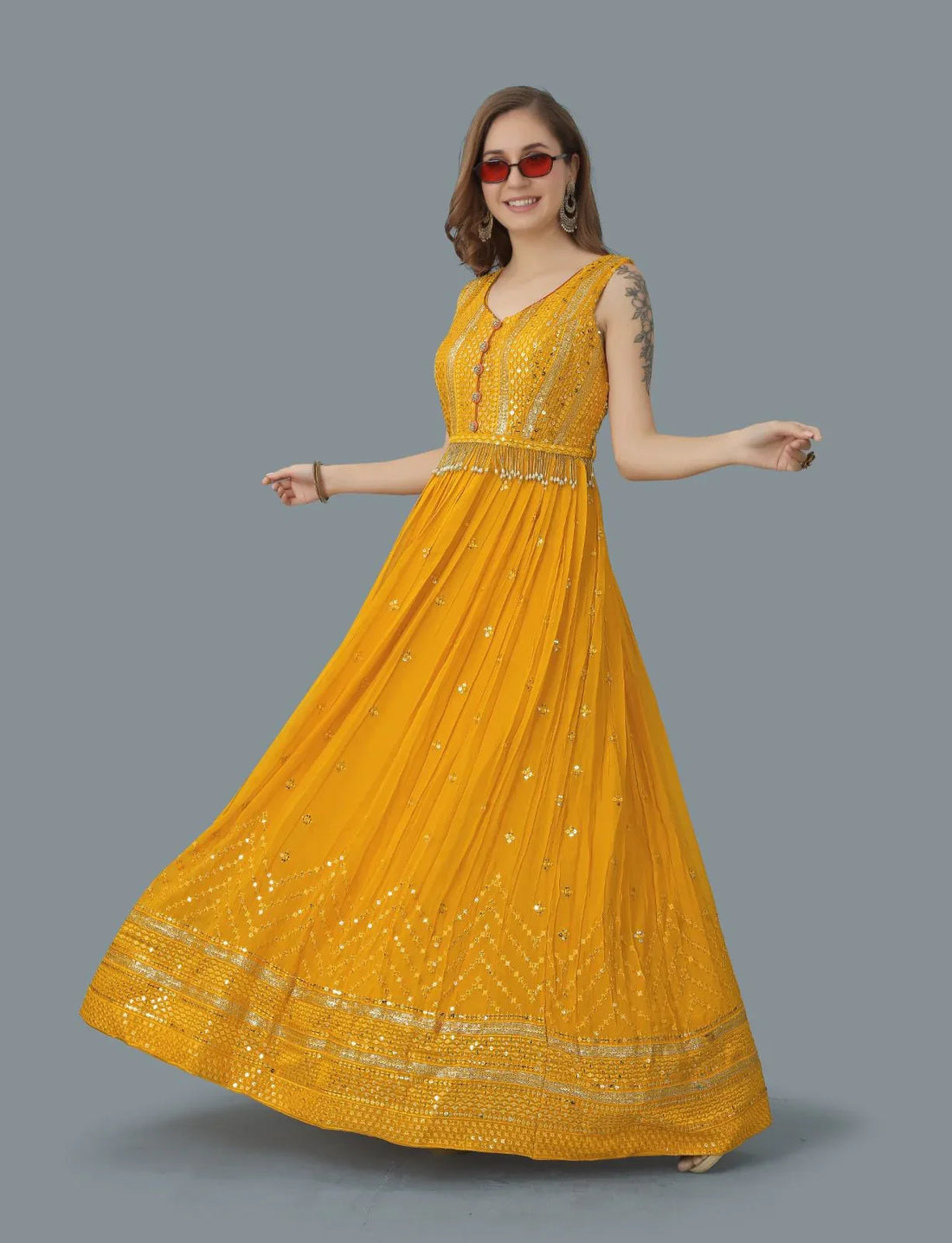 Kalpi Fancy Occasion Wear Gown D.No 9011 - Anant Exports