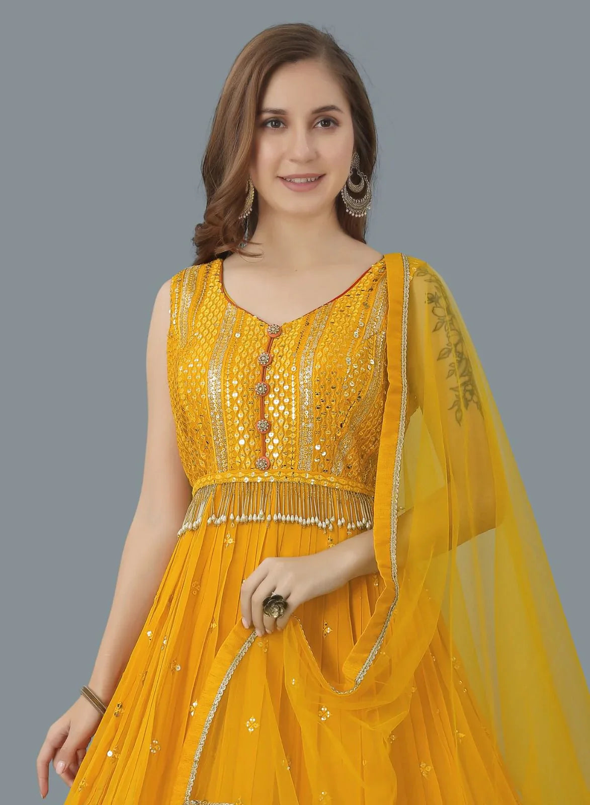 Kalpi Fancy Occasion Wear Gown D.No 9011 - Anant Exports