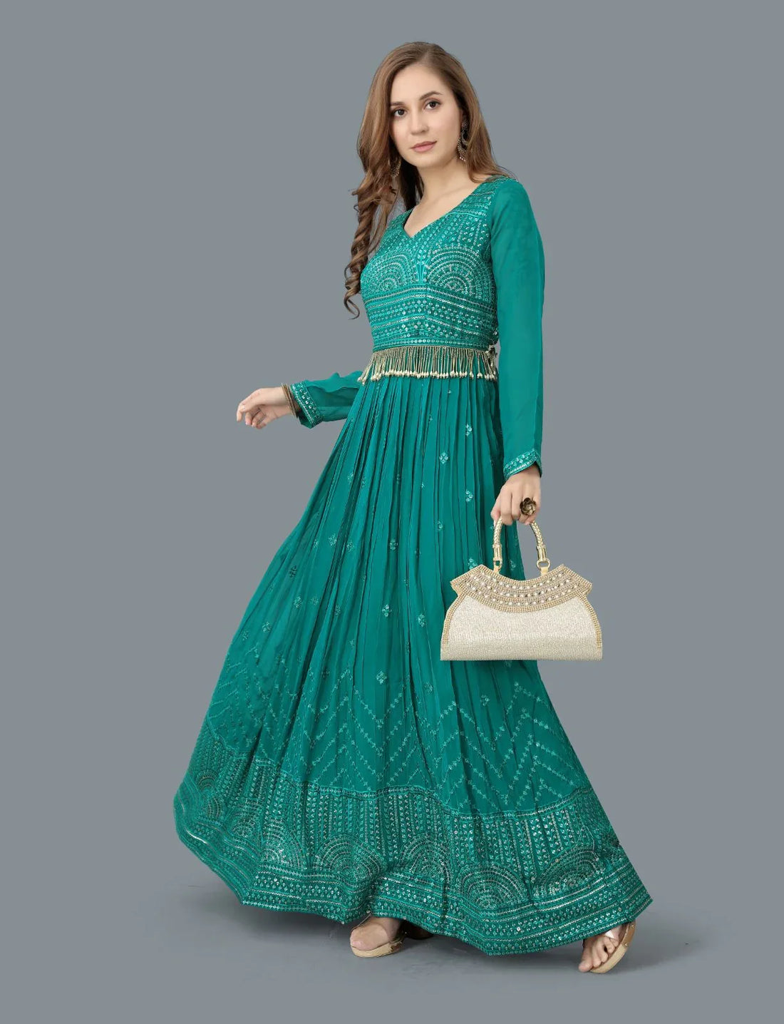 Kalpi Fancy Occasion Wear Gown D.No 9012 - Anant Exports