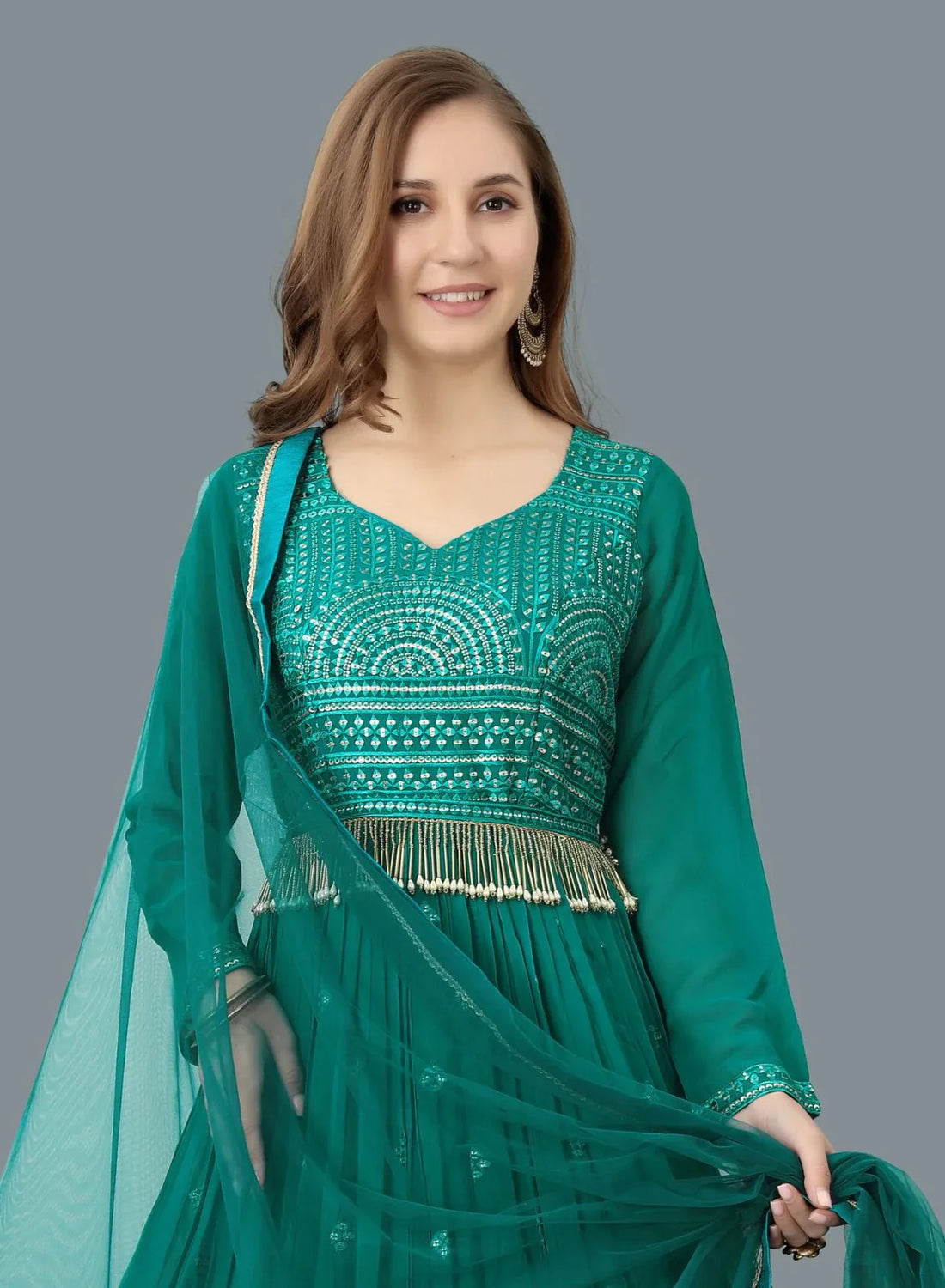Kalpi Fancy Occasion Wear Gown D.No 9012 - Anant Exports