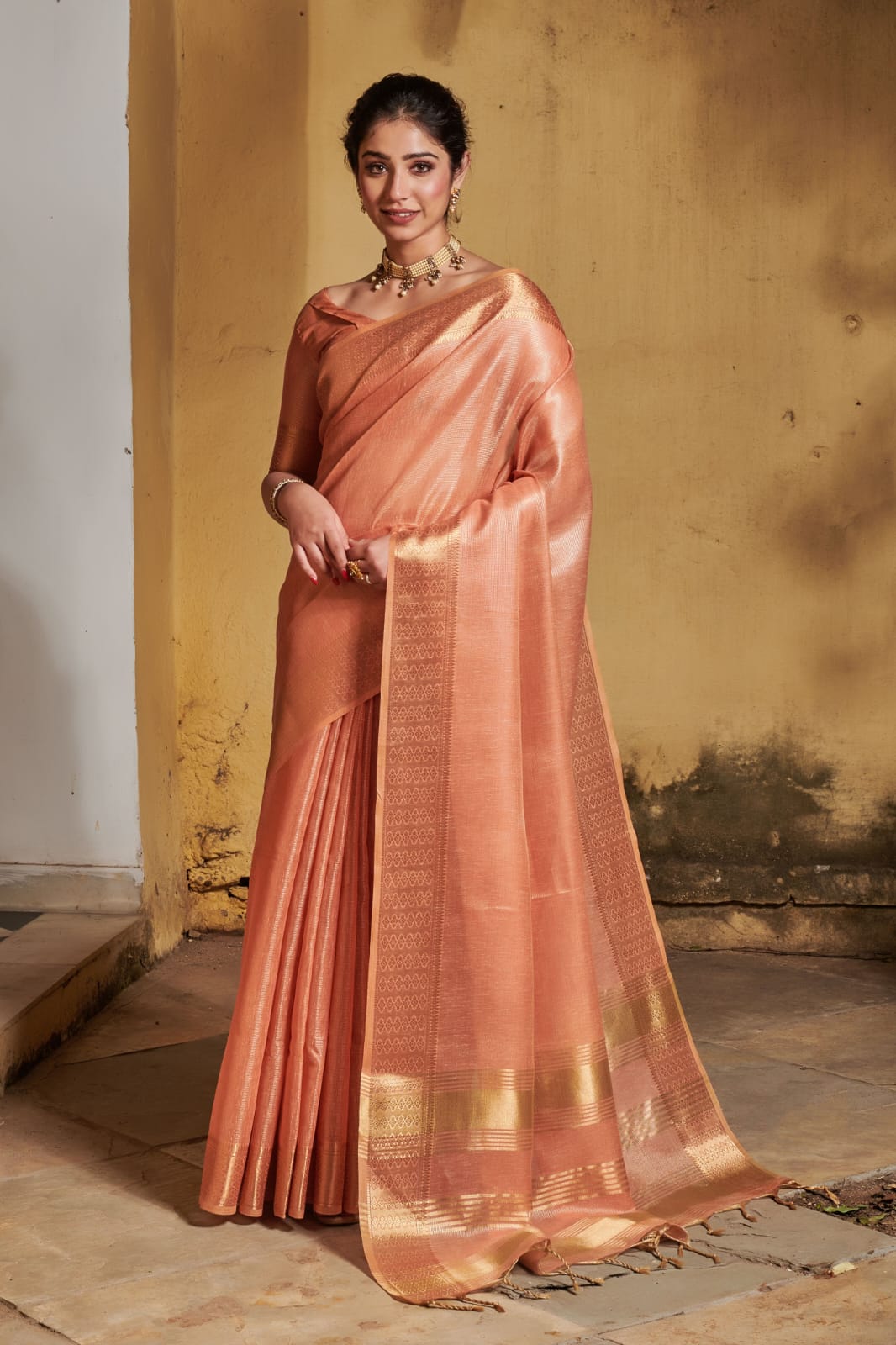 Fancy Wear Silk Weaving Saree