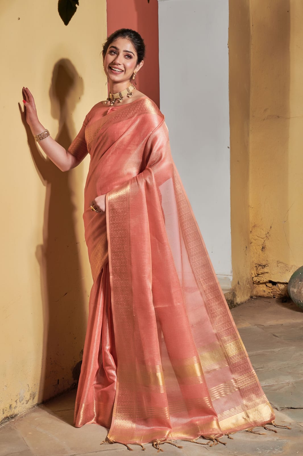 Fancy Wear Silk Weaving Saree