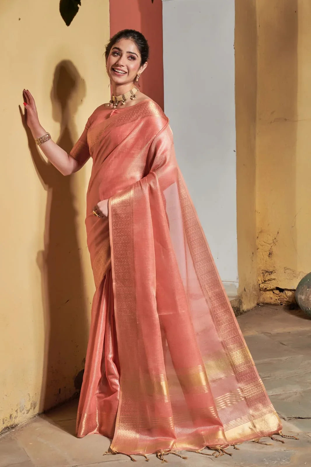 Fancy Wear Silk Weaving Saree - Anant Exports