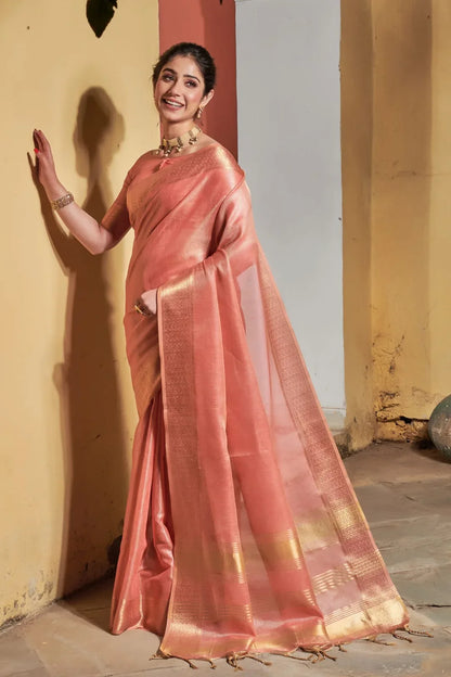 Fancy Wear Silk Weaving Saree - Anant Exports