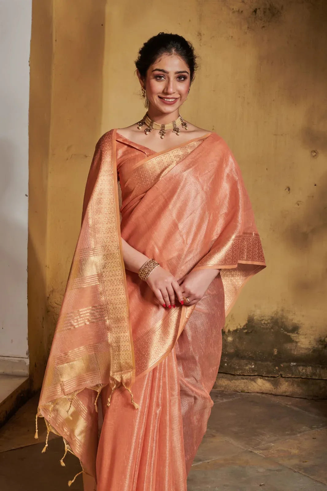 Fancy Wear Silk Weaving Saree - Anant Exports