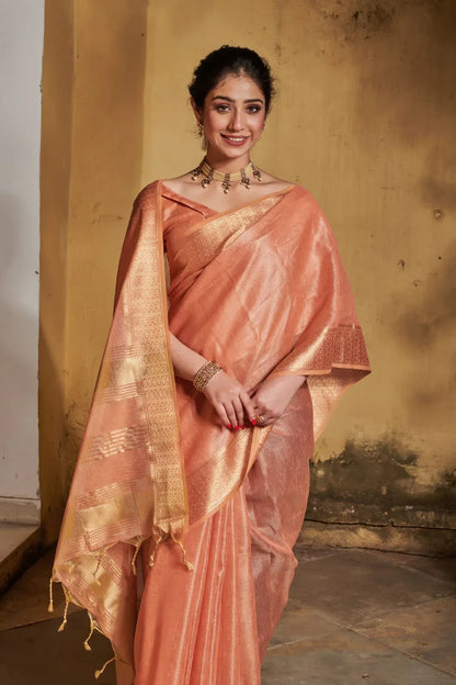 Fancy Wear Silk Weaving Saree - Anant Exports