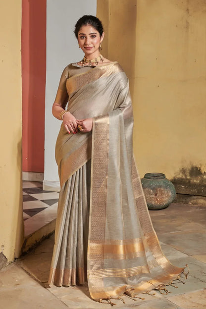 Fancy Wear Silk Weaving Saree - Anant Exports