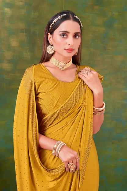 FANCY REGULAR WEAR SWAROVSKI SAREE - Anant Exports
