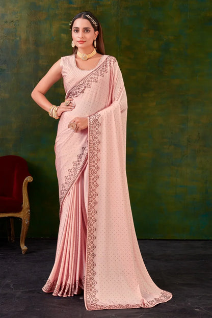 FANCY REGULAR WEAR SWAROVSKI SAREE - Anant Exports
