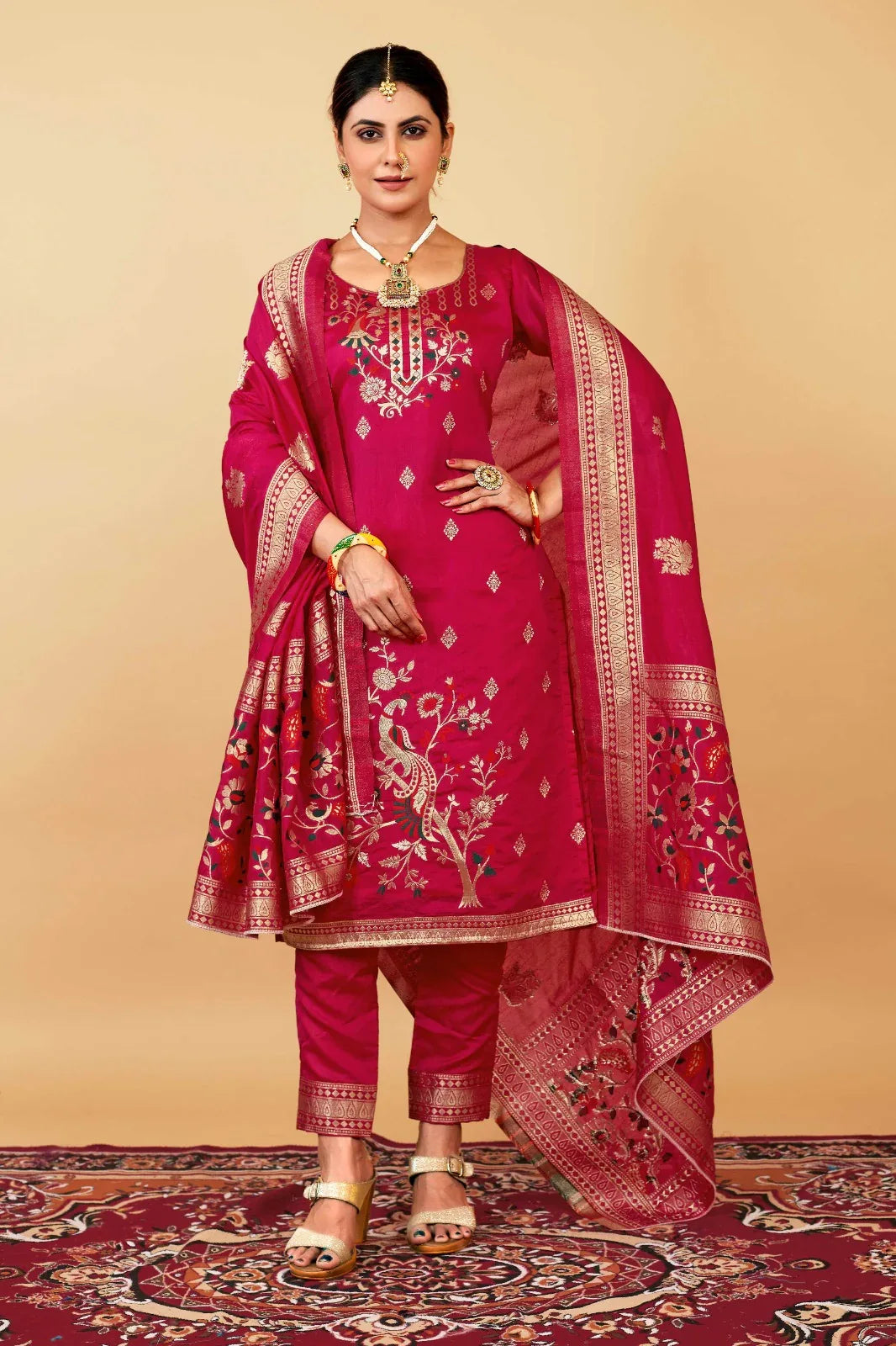Morni Paithani Designer Occasion Wear Suits - Anant Exports
