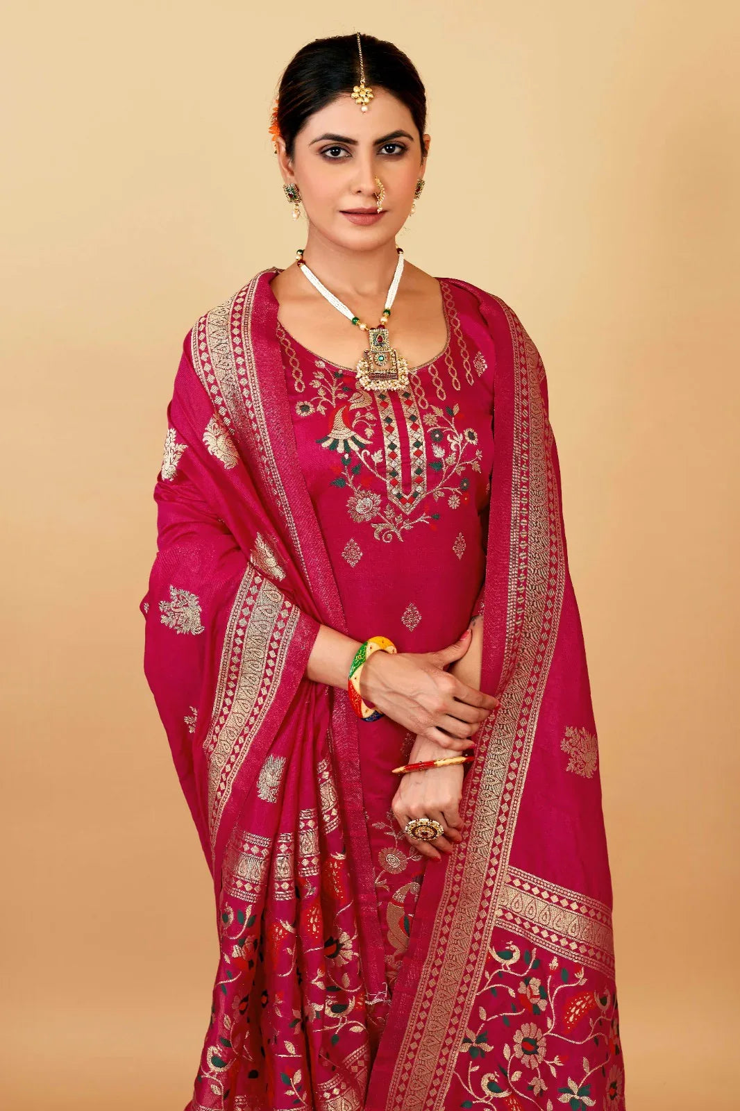Morni Paithani Designer Occasion Wear Suits - Anant Exports
