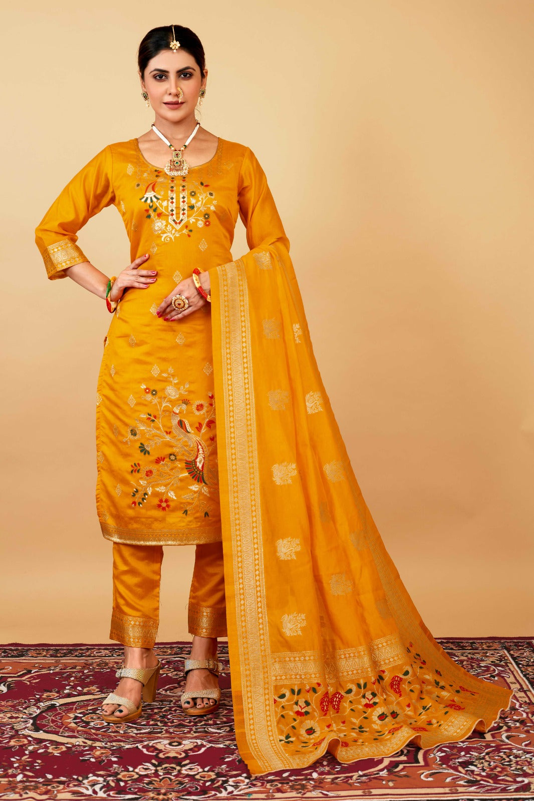 Morni Paithani Designer Occasion Wear Suits