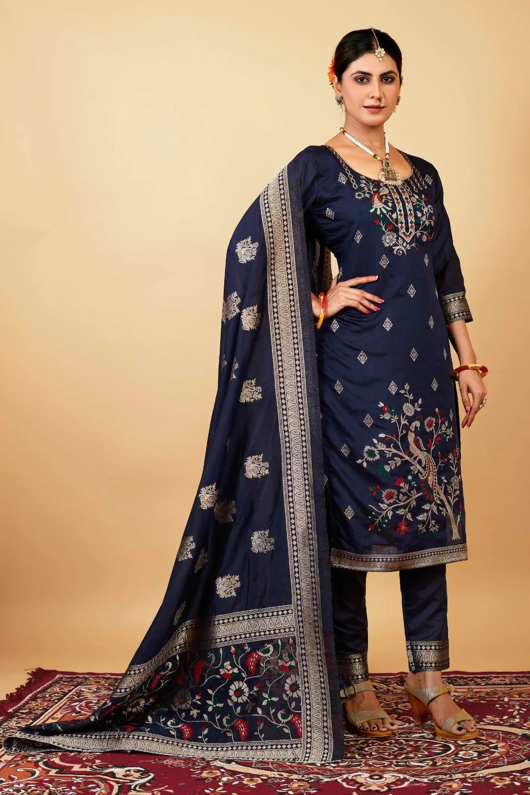 Morni Paithani Designer Occasion Wear Suits - Anant Exports
