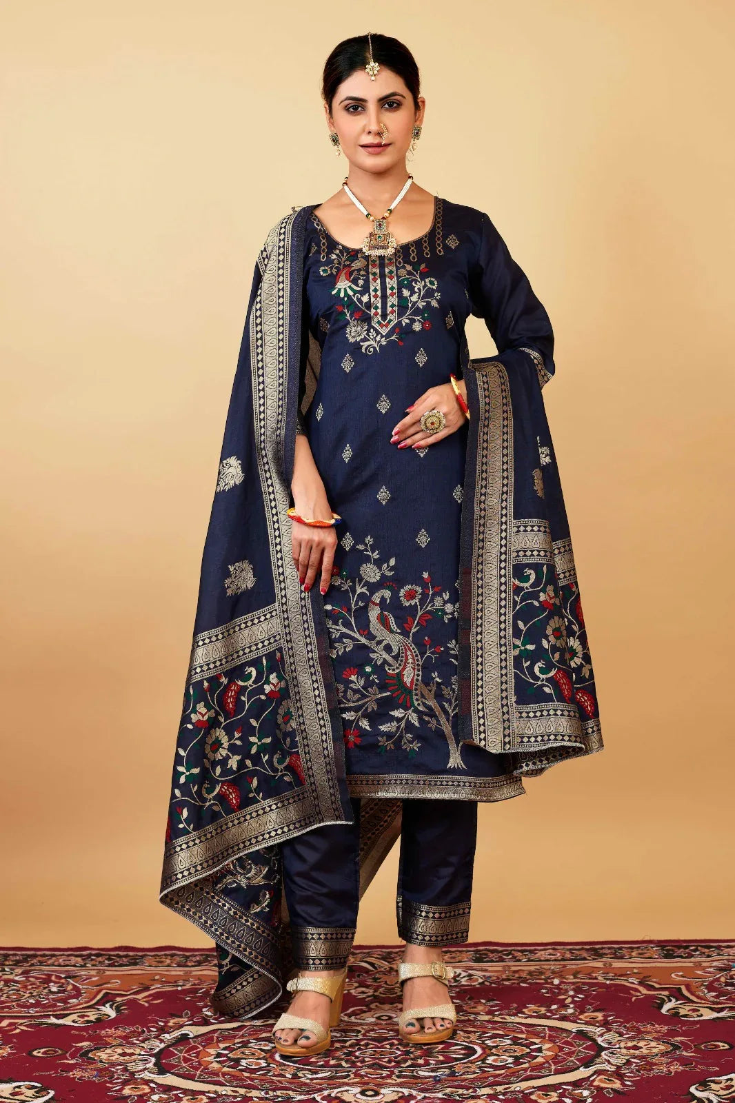 Morni Paithani Designer Occasion Wear Suits - Anant Exports