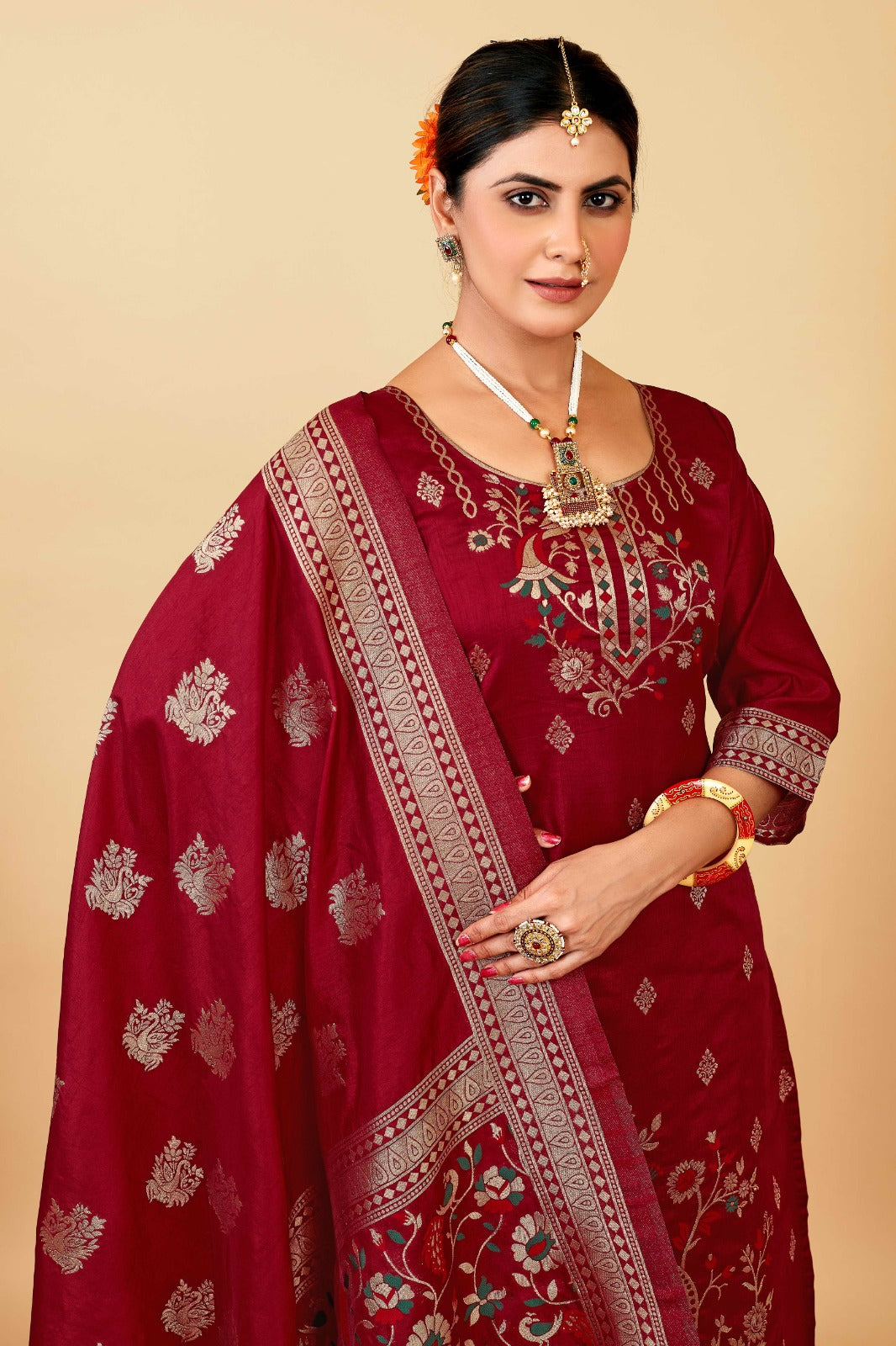 Morni Paithani Designer Occasion Wear Suits