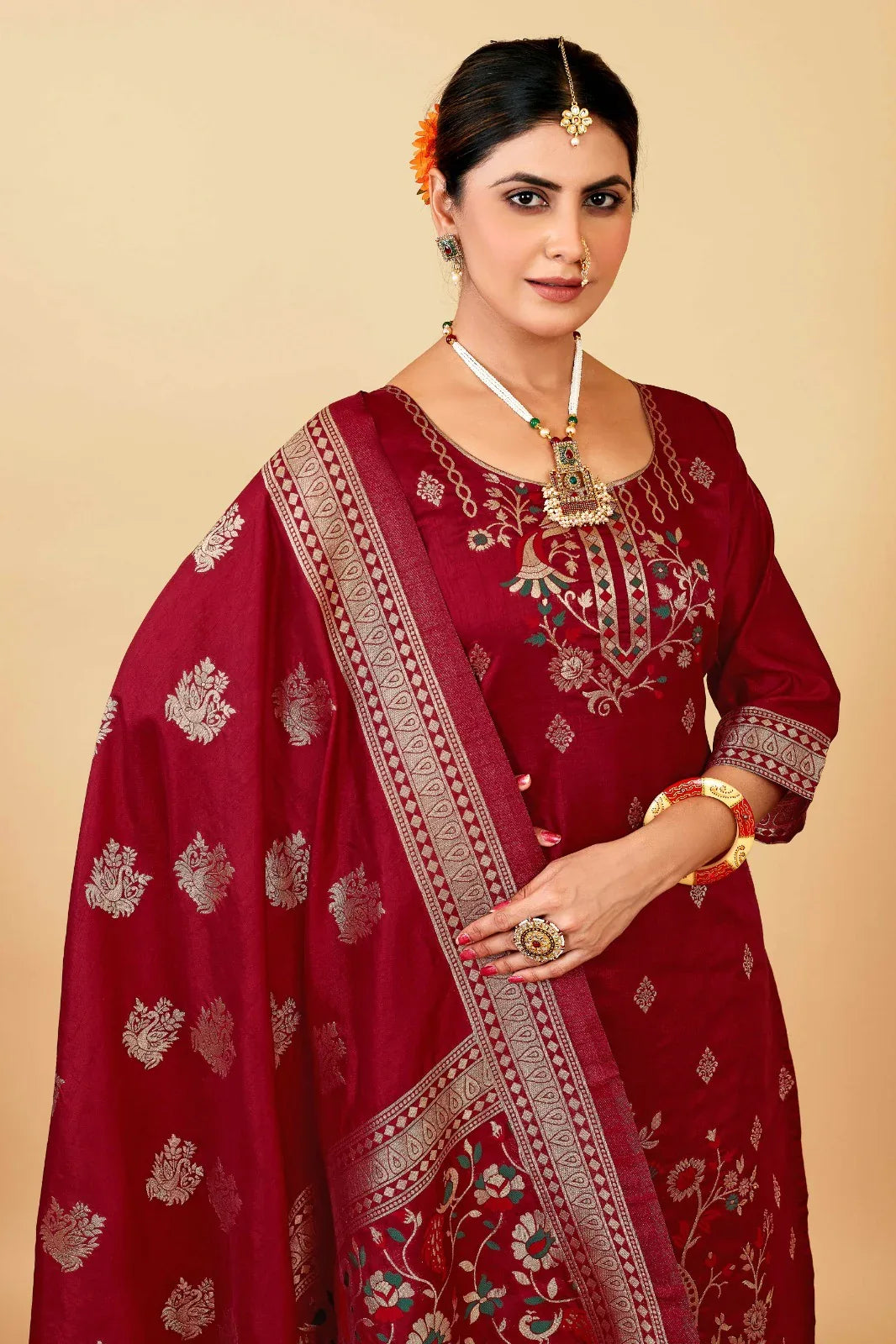 Morni Paithani Designer Occasion Wear Suits - Anant Exports
