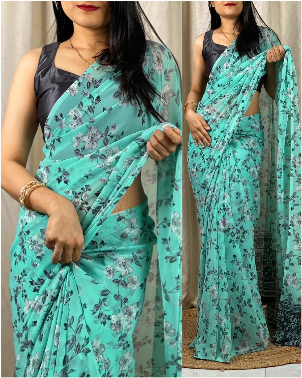 Party Wear Georgette Saree - Anant Exports