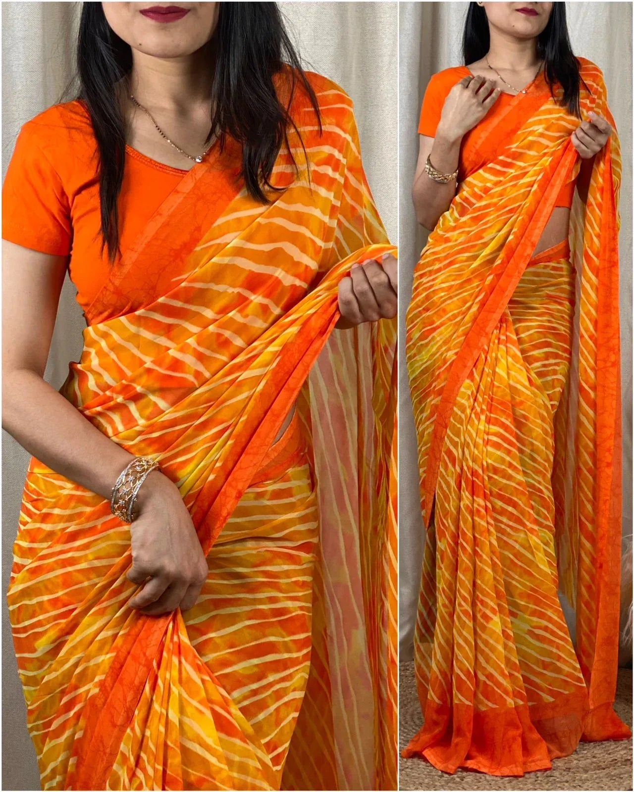 Party Wear Georgette Saree - Anant Exports