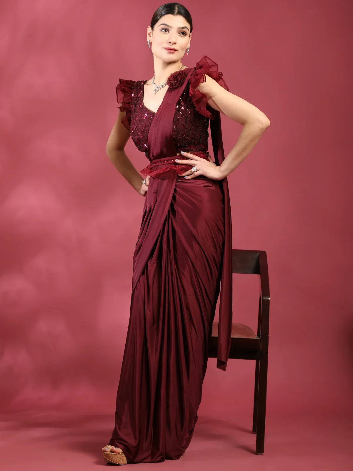 READY TO WEAR SAREE D.NO 1016403 - Anant Exports