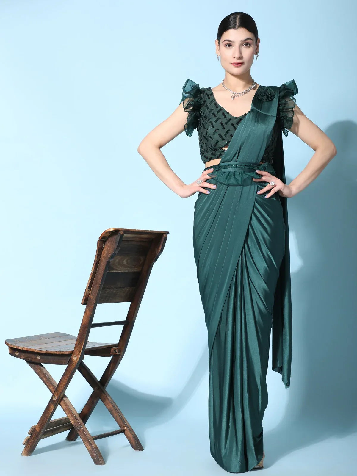 READY TO WEAR SAREE D.NO 1016403 - Anant Exports