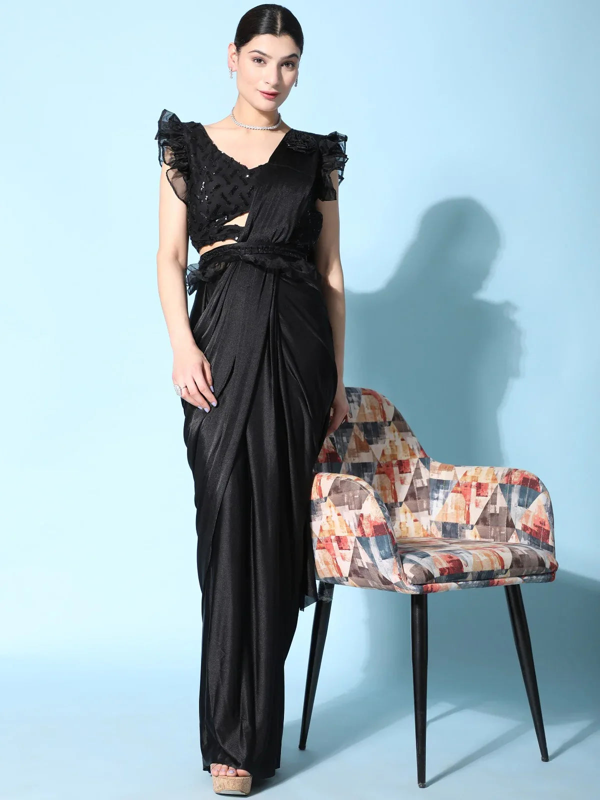 READY TO WEAR SAREE D.NO 1016403 - Anant Exports