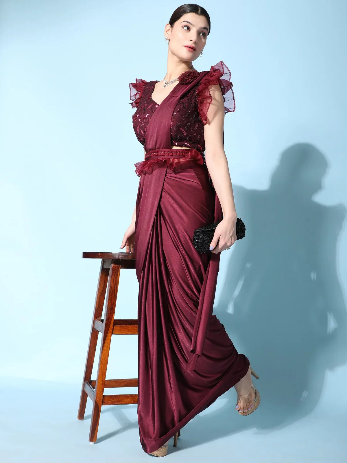 READY TO WEAR SAREE D.NO 1016403 - Anant Exports