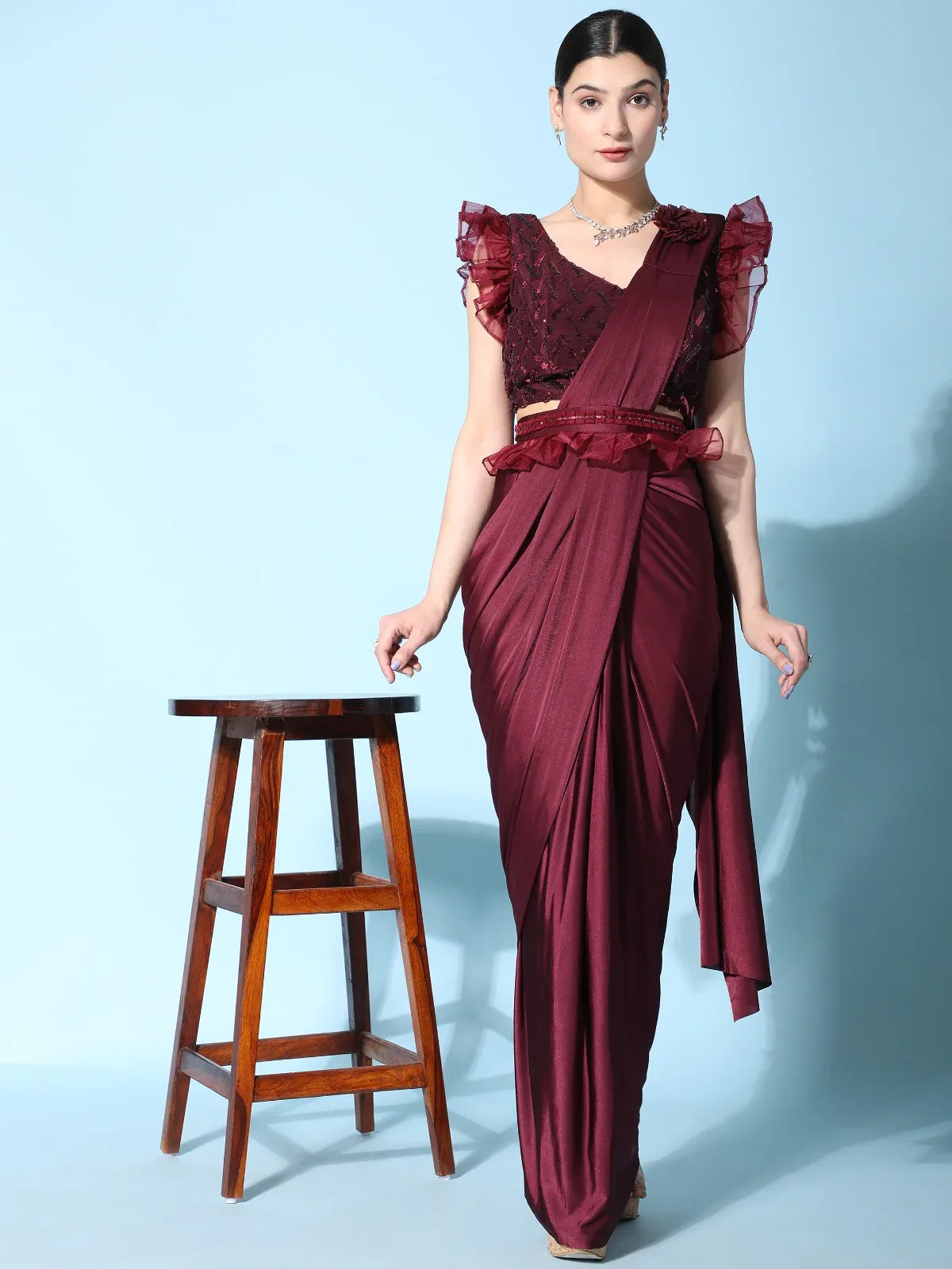 READY TO WEAR SAREE D.NO 1016403 - Anant Exports