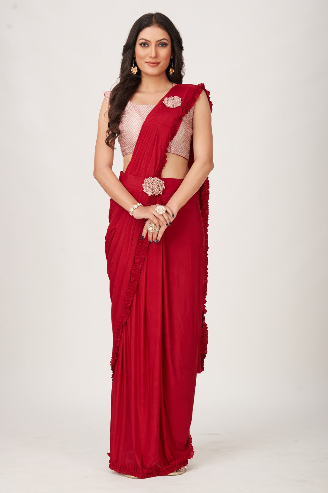PARTY WEAR READYMADE SAREE D.NO 101001