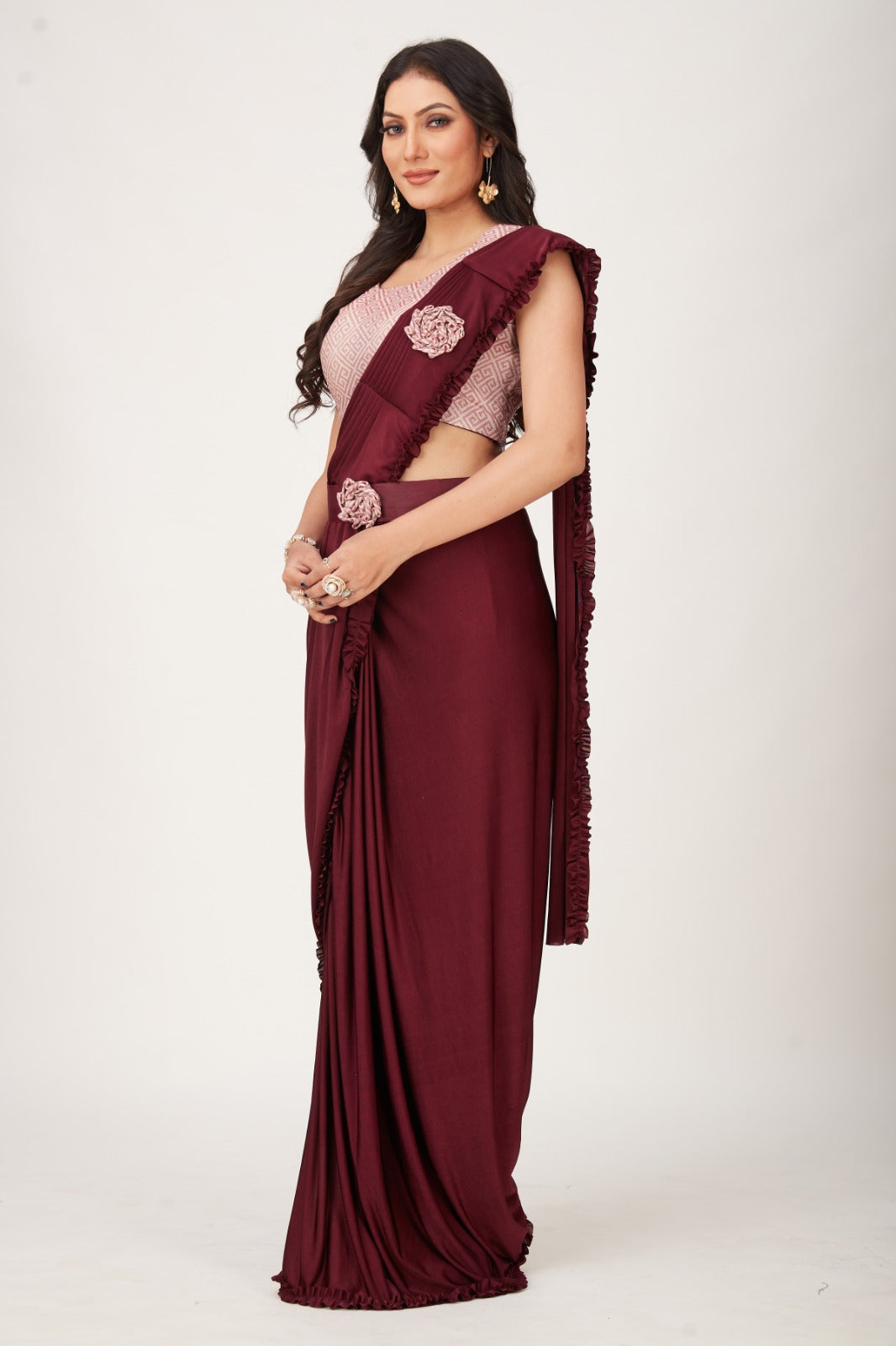 PARTY WEAR READYMADE SAREE D.NO 101001