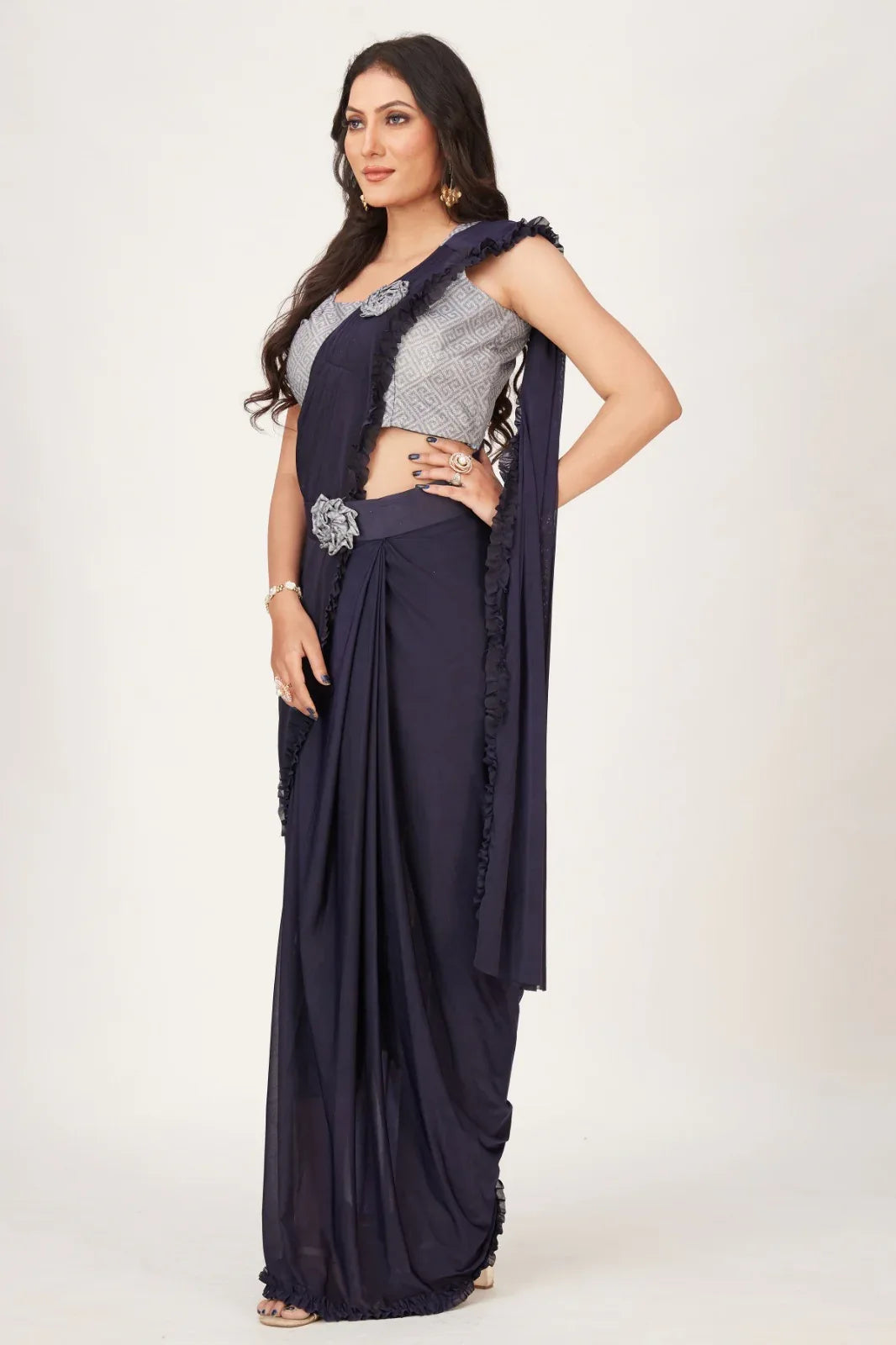 PARTY WEAR READYMADE SAREE D.NO 101001 