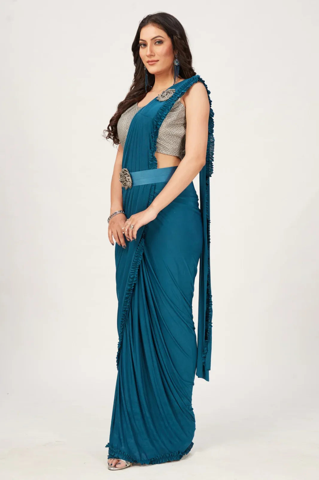 PARTY WEAR READYMADE SAREE D.NO 101001 