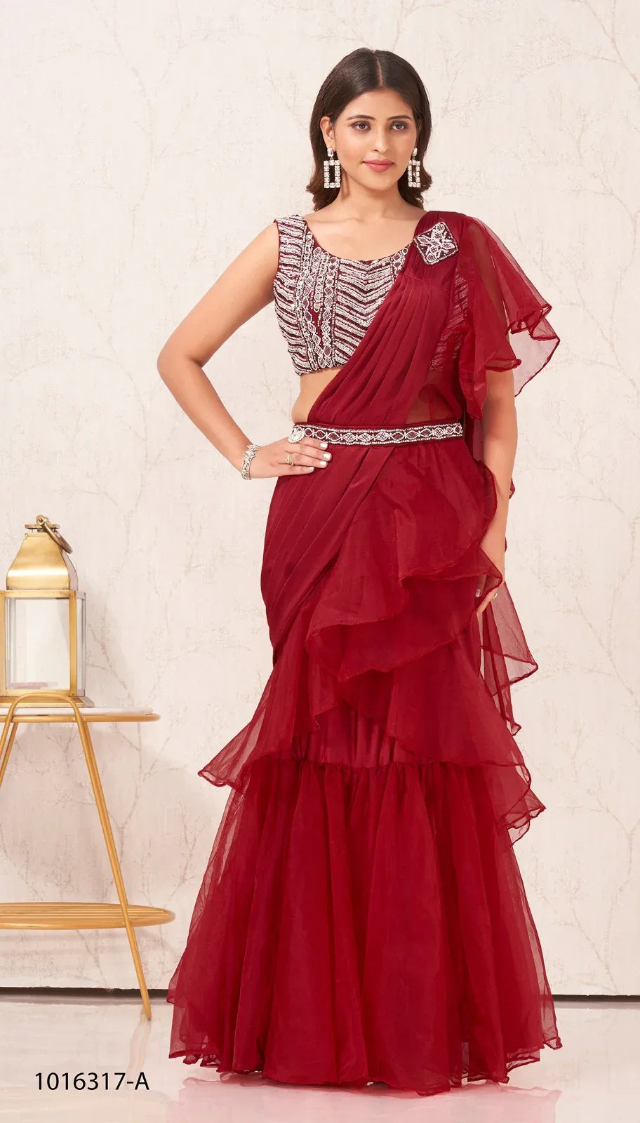 READY TO WEAR SAREE D.NO 1016317 - Anant Exports