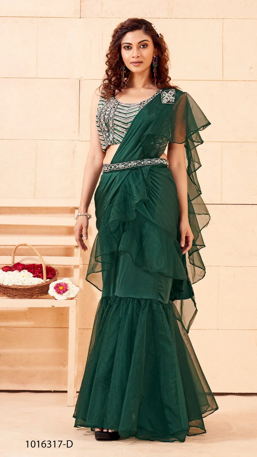 READY TO WEAR SAREE D.NO 1016317 - Anant Exports