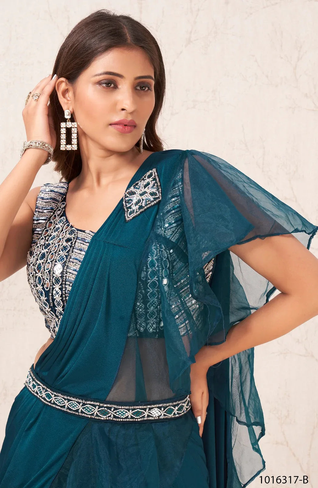 READY TO WEAR SAREE D.NO 1016317 - Anant Exports