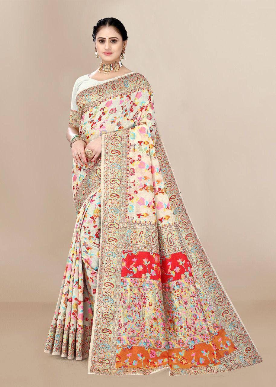 Party Wear Cotton Saree - Anant Exports