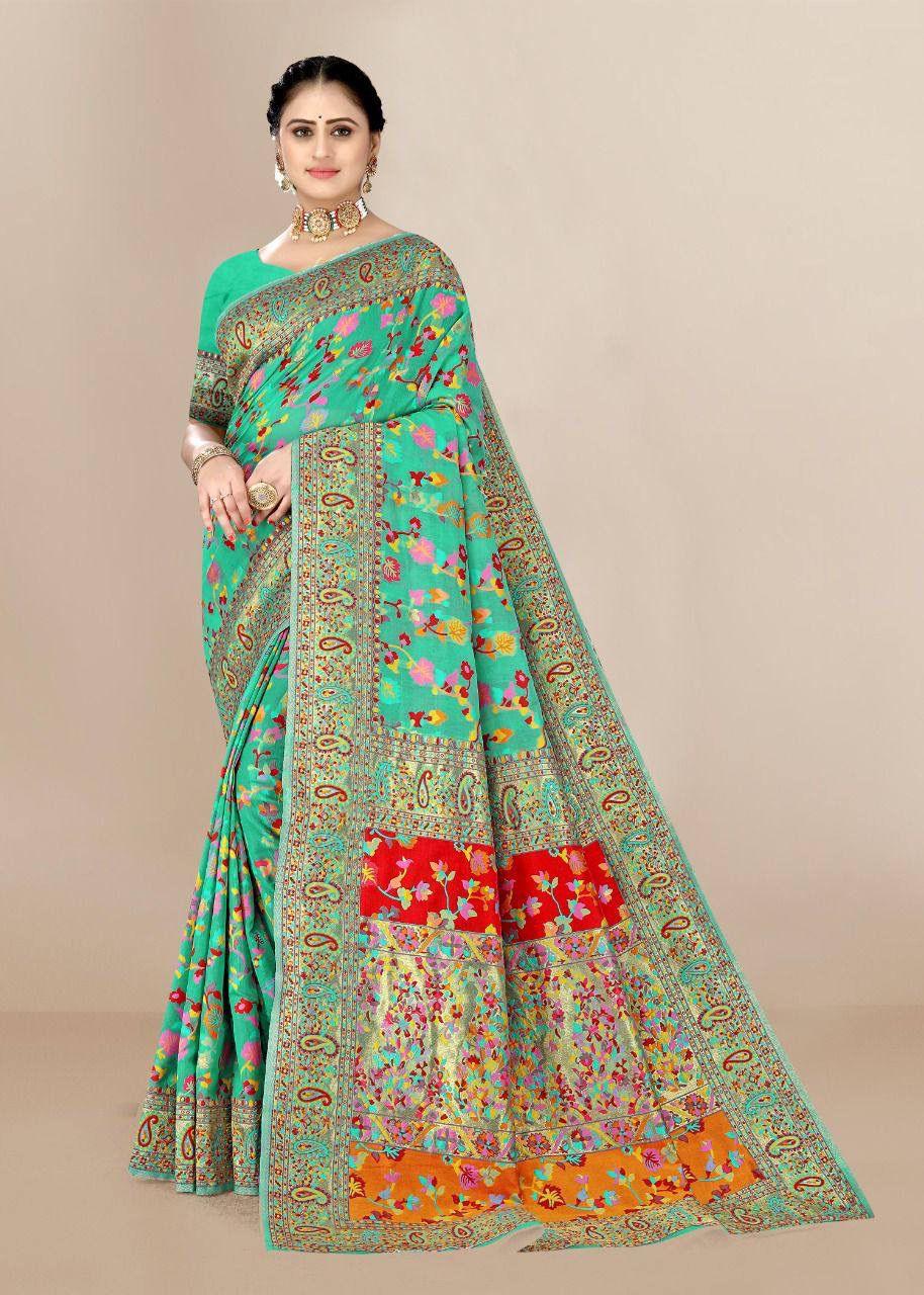 Party Wear Cotton Saree - Anant Exports