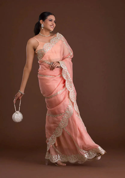 Mohini Heavy Orgenza silk Saree - Anant Exports