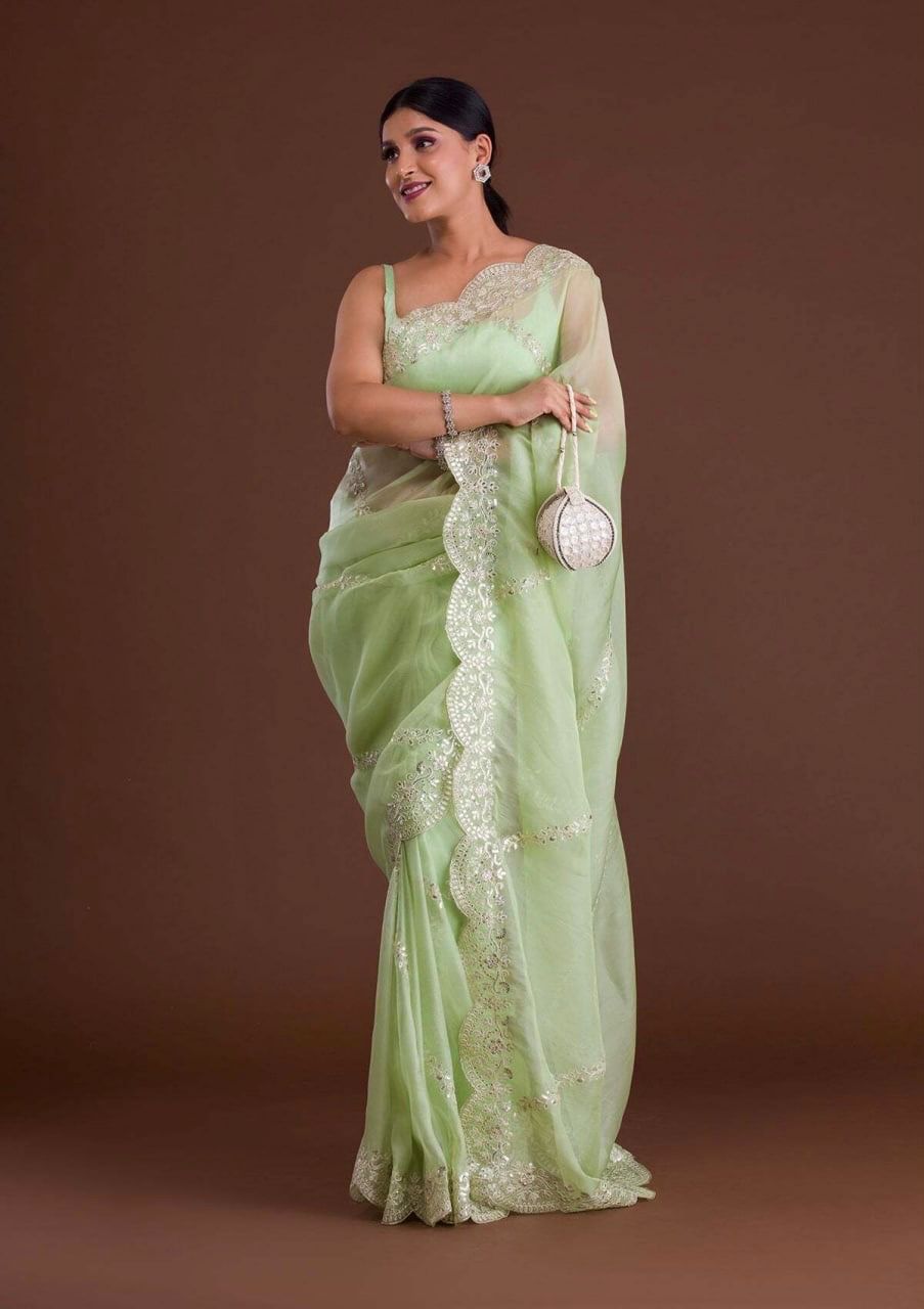 Mohini Heavy Orgenza silk Saree