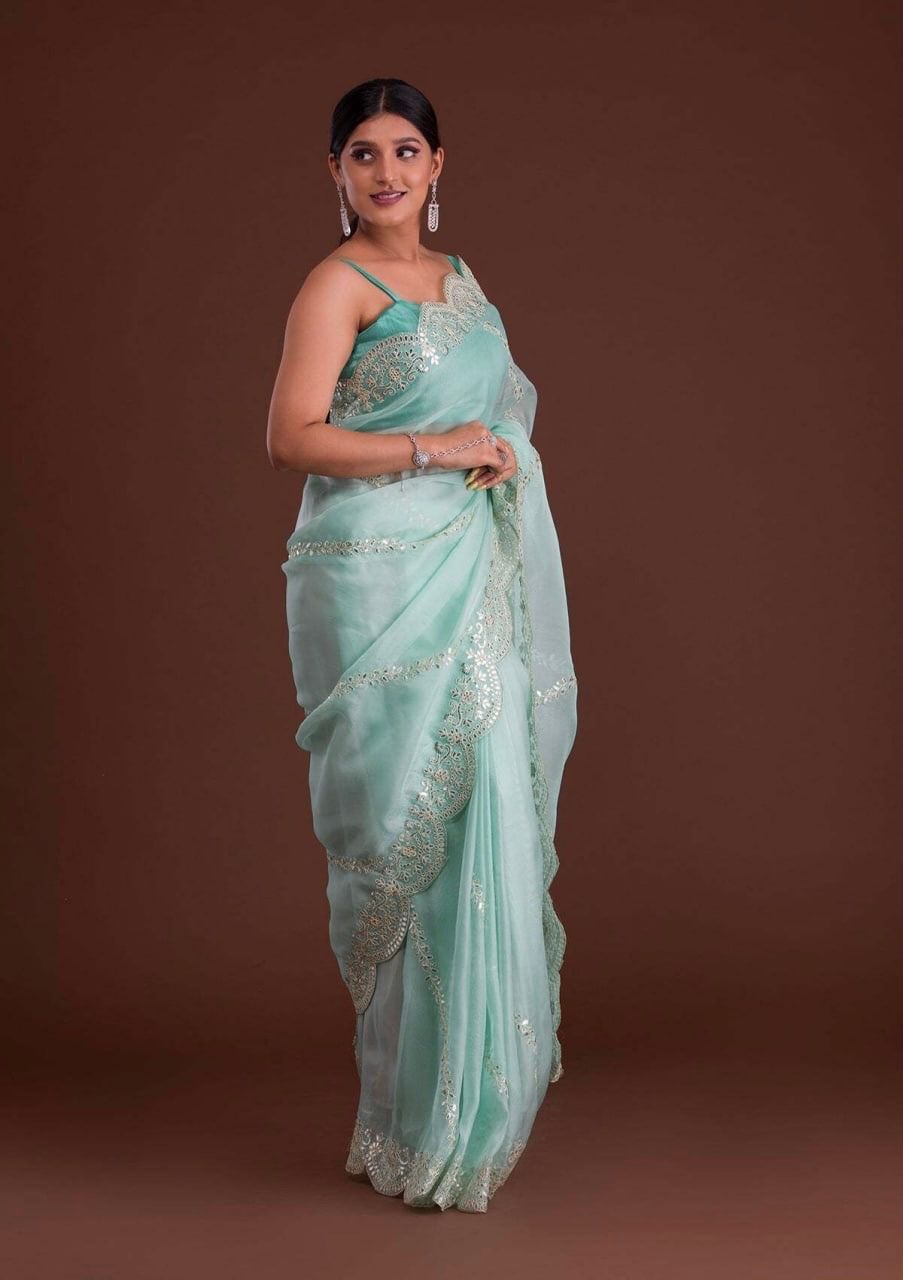 Mohini Heavy Orgenza silk Saree