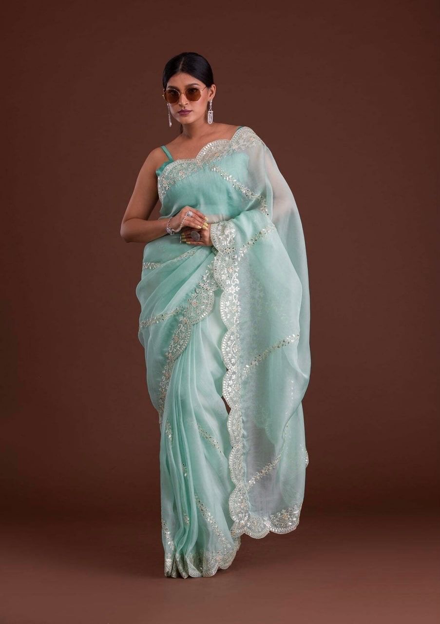 Mohini Heavy Orgenza silk Saree