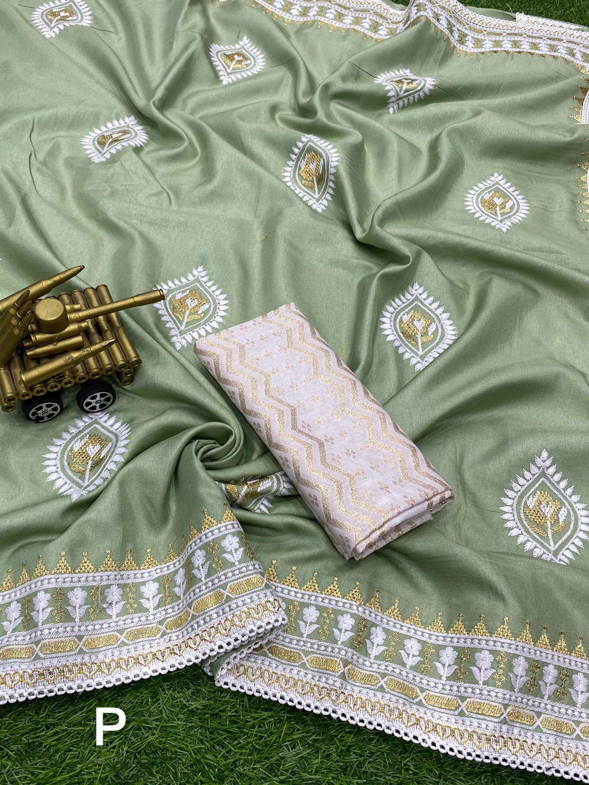 Party Wear Simran Silk Saree - Anant Exports