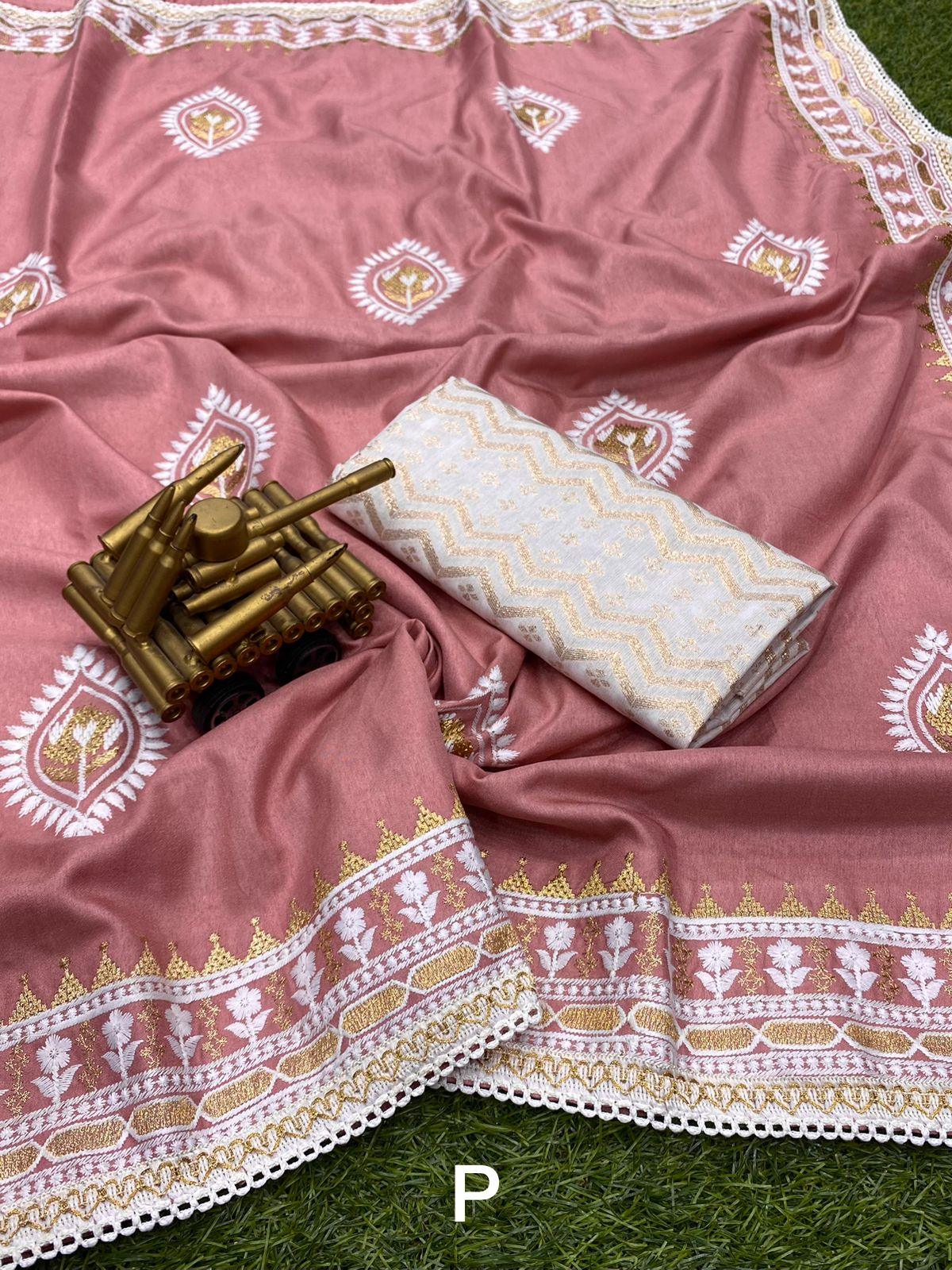 Party Wear Simran Silk Saree - Anant Exports