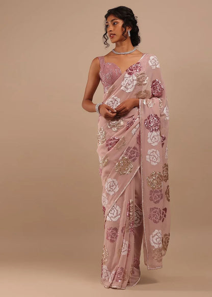 PARTY WEAR GEORGETTE SAREE - Anant Exports