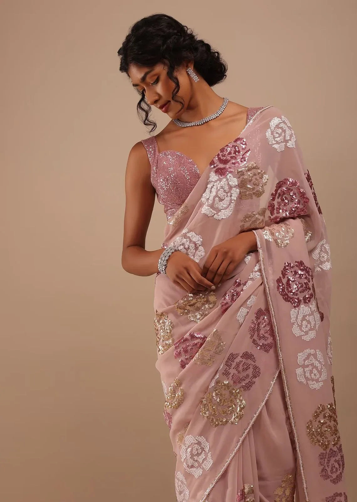 PARTY WEAR GEORGETTE SAREE - Anant Exports