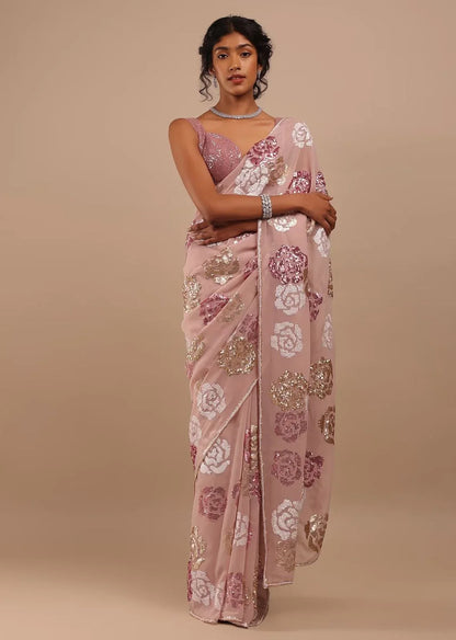 PARTY WEAR GEORGETTE SAREE - Anant Exports