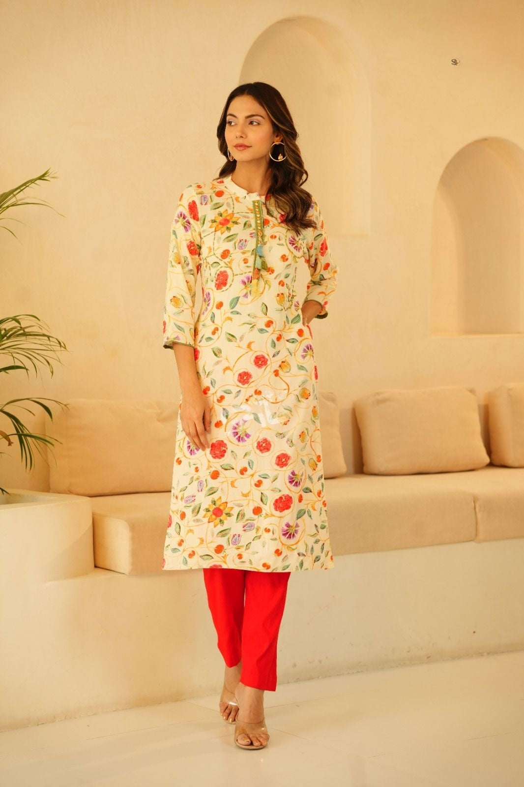 Party Wear Cotton Kurti